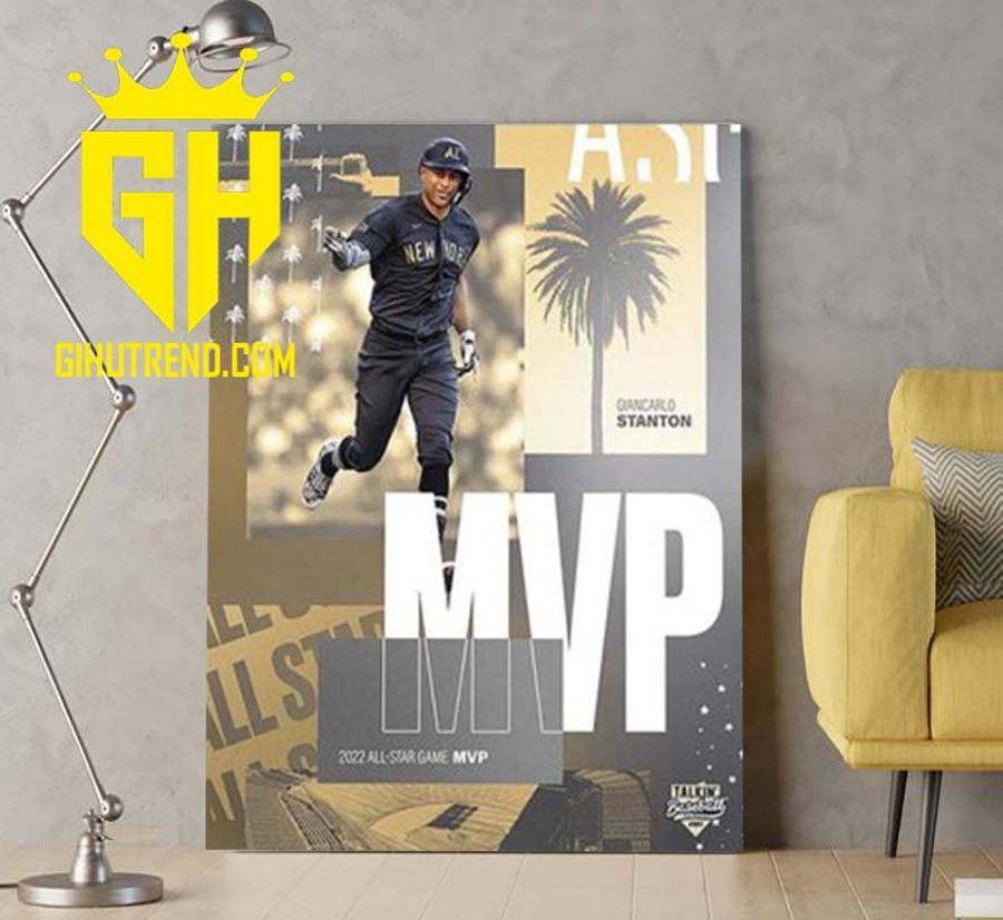 HOT NEW Giancarlo Stanton 2022 MVP All-Star Game For Fans Poster Canvas