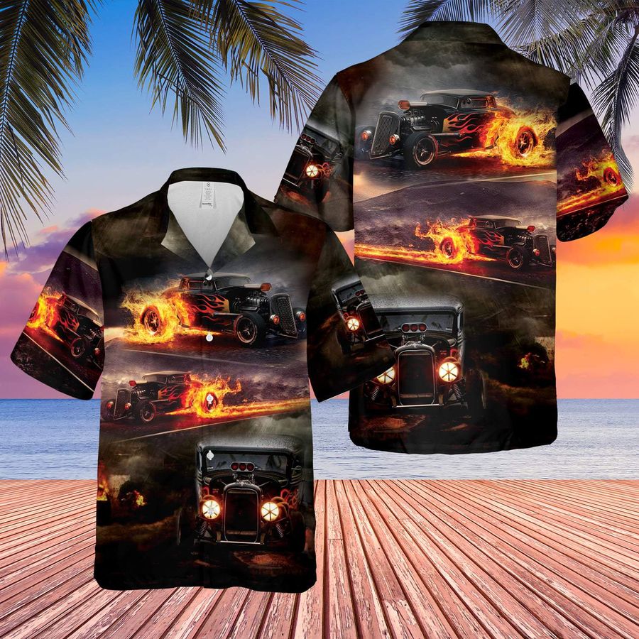 Hot Rod Hawaiian Shirt Pre10076, Hawaiian shirt, beach shorts, One-Piece Swimsuit, Polo shirt, funny shirts, gift shirts, Graphic Tee