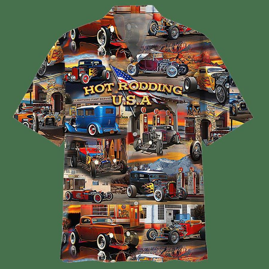 Hot Rodding Usa Hawaiian Shirt Pre11788, Hawaiian shirt, beach shorts, One-Piece Swimsuit, Polo shirt, funny shirts, gift shirts, Graphic Tee