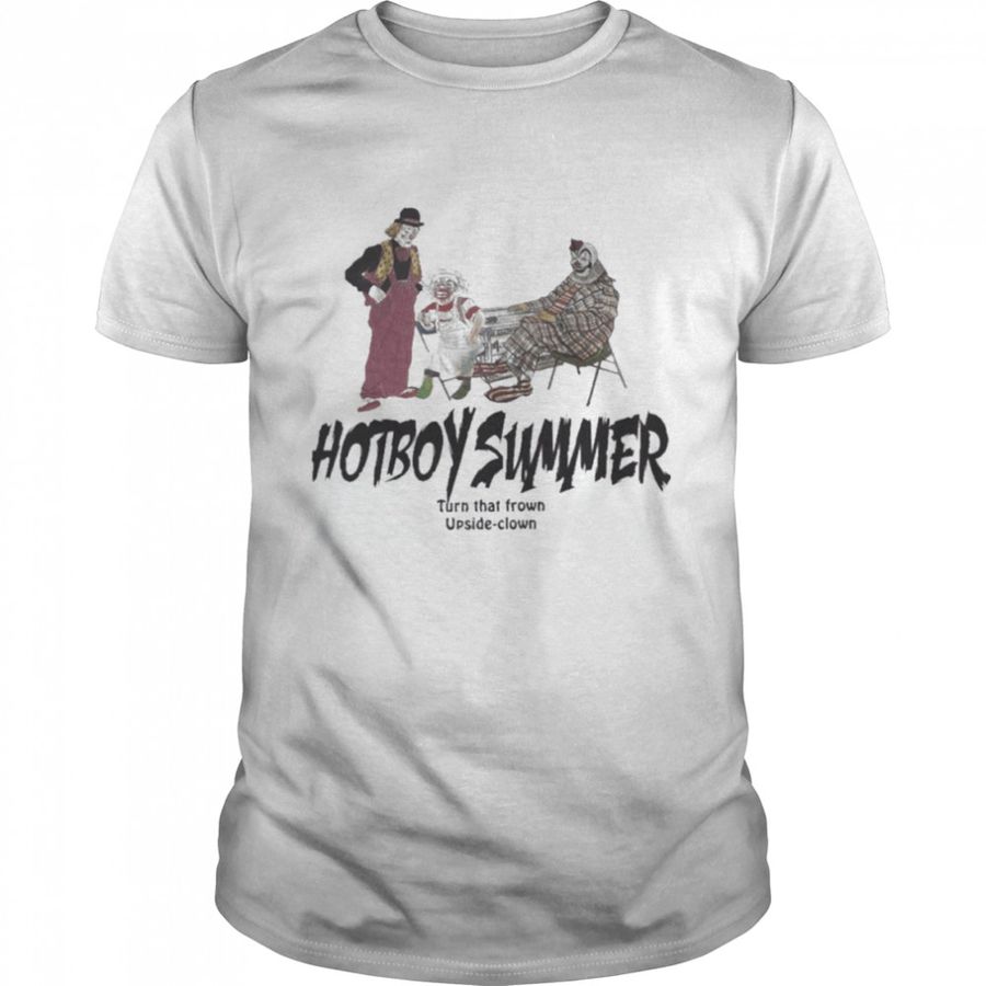 Hotboy summer turn that frown upsideclown shirt