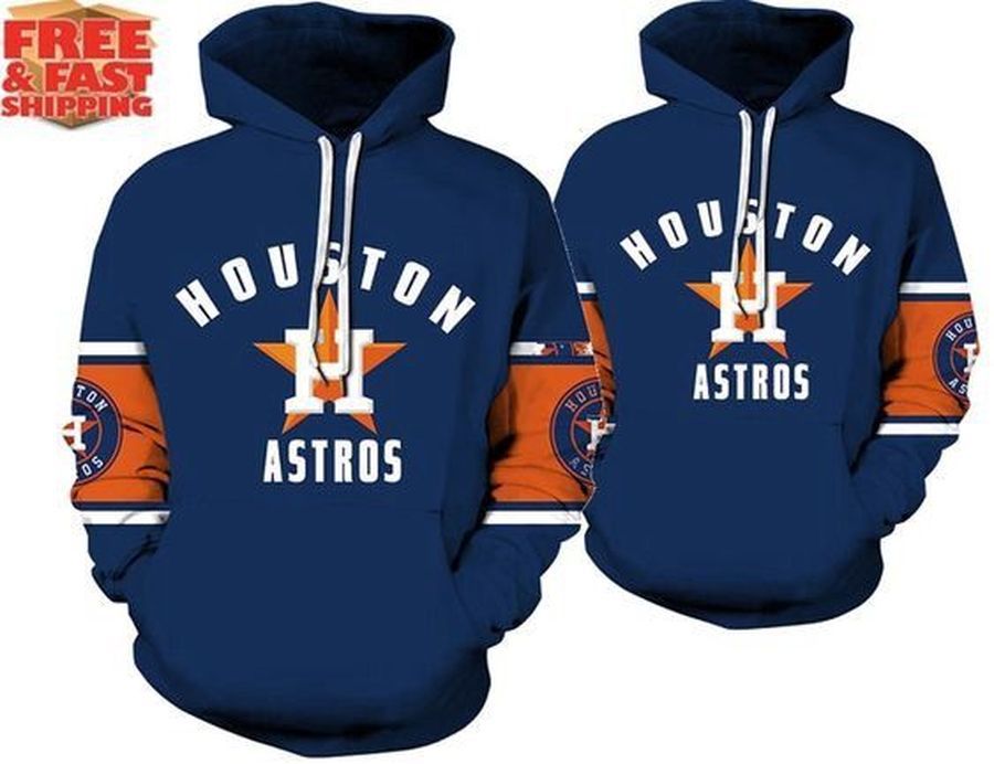 Houston Astros Baseball Team All Over Printed Hoodie