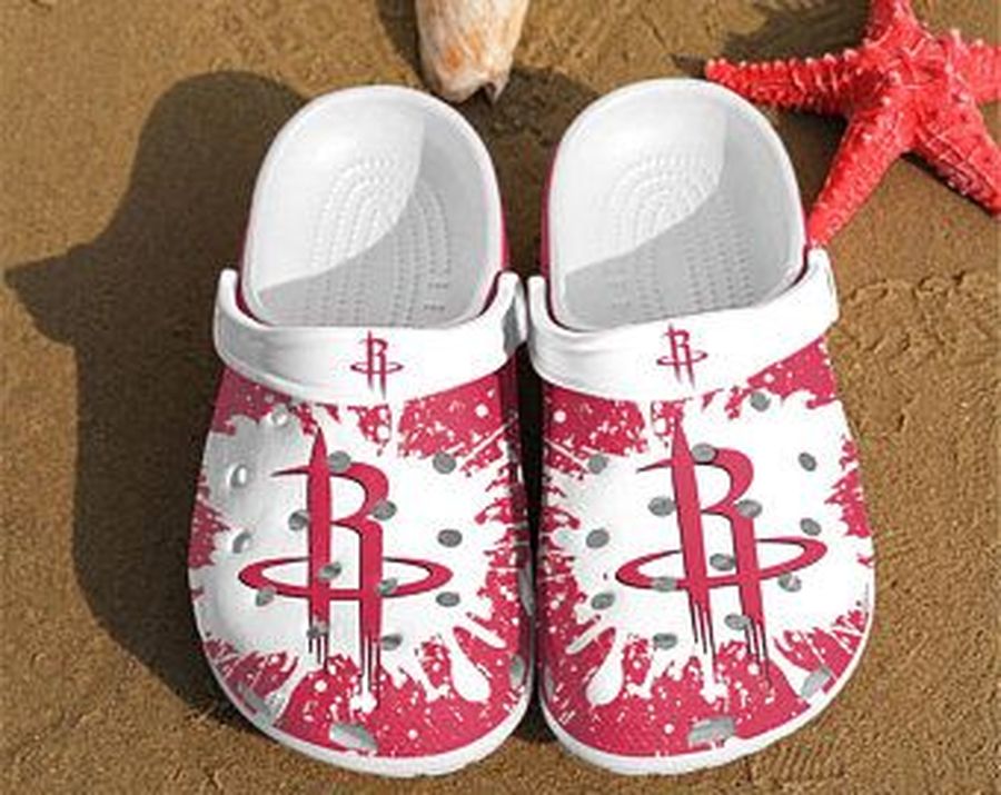 Houston Rockets Crocs Crocband Clog Clog Comfortable For Mens And Womens Classic Clog Water Shoes