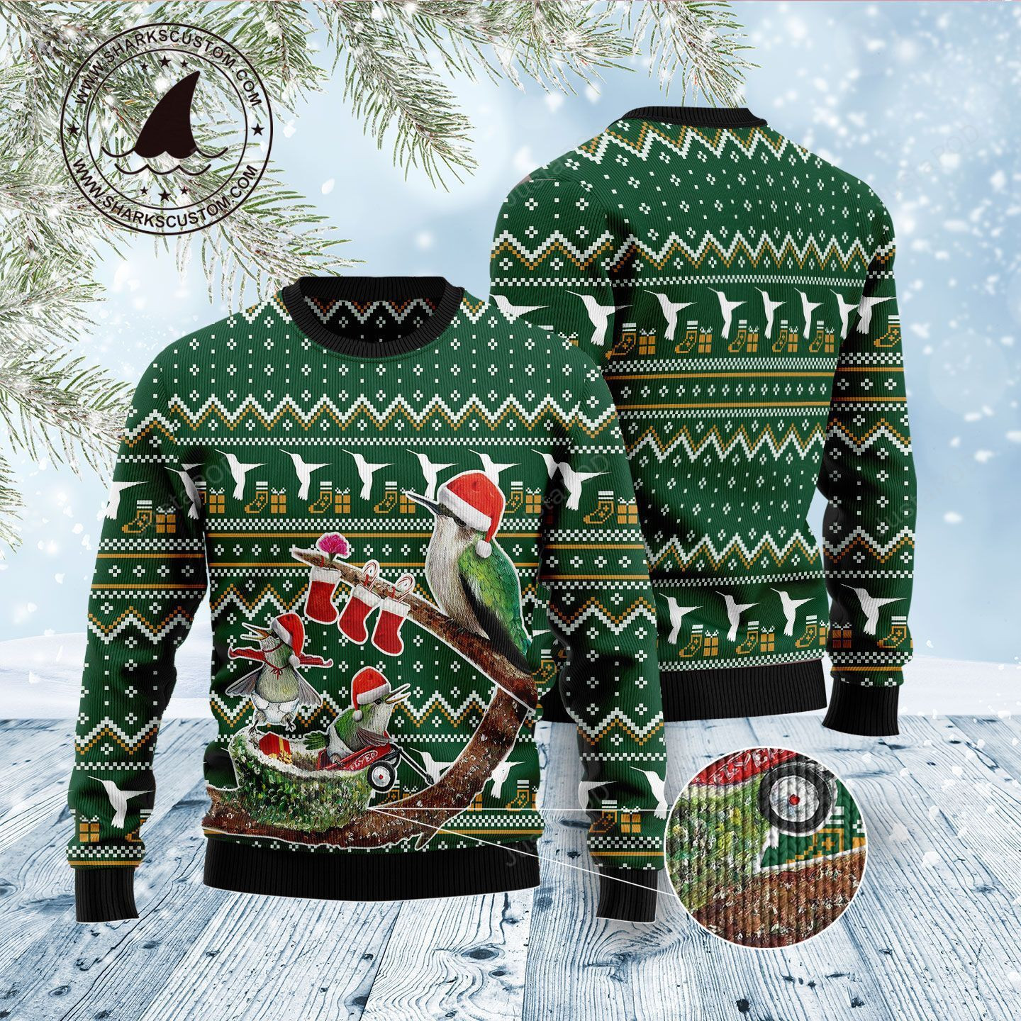 Hummingbird Family Xmas Christmas Ugly Sweater Ugly Sweater Christmas Sweaters
