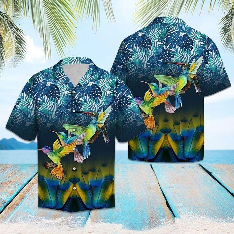 Hummingbird Forest Hawaiian Shirt Pre12834, Hawaiian shirt, beach shorts, One-Piece Swimsuit, Polo shirt, funny shirts, gift shirts, Graphic Tee