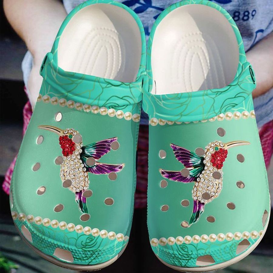 Hummingbird Splendid Sku 1453 Crocs Clog Shoes
