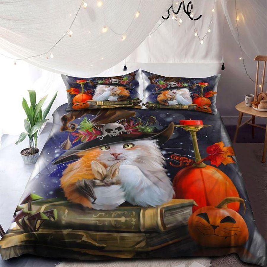 I Am A Witch Cat Happy Halloween Bedding Set