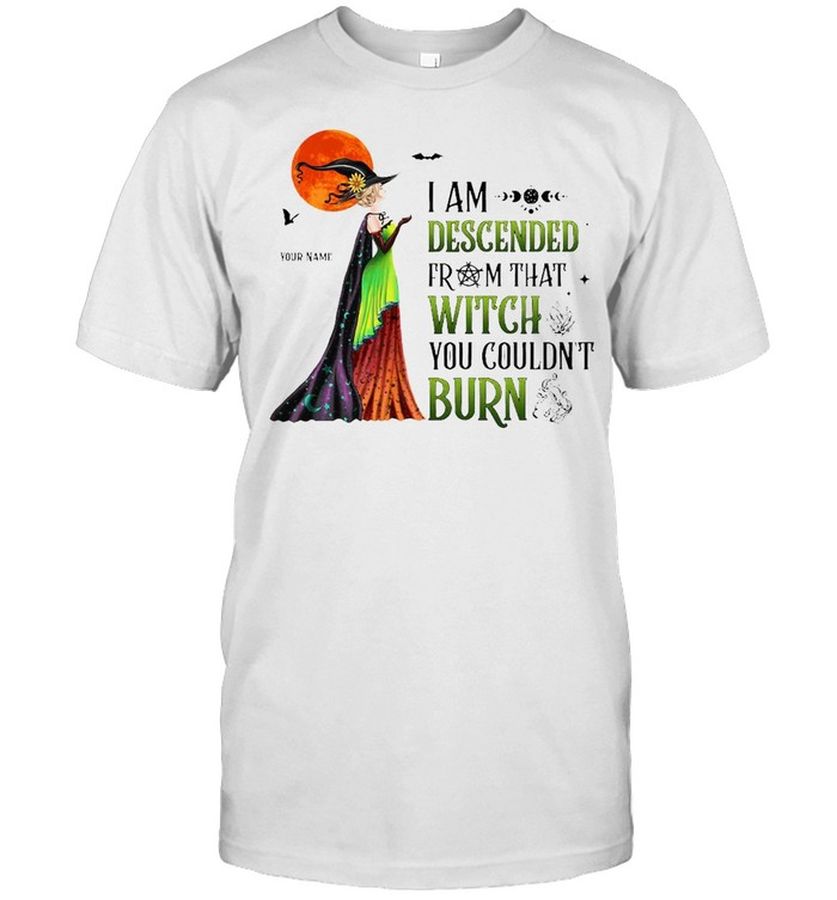 I Am Descended From That Witch You Couldn’T Burn T-Shirt, Tshirt, Hoodie, Sweatshirt, Long Sleeve, Youth, funny shirts, gift shirts, Graphic Tee