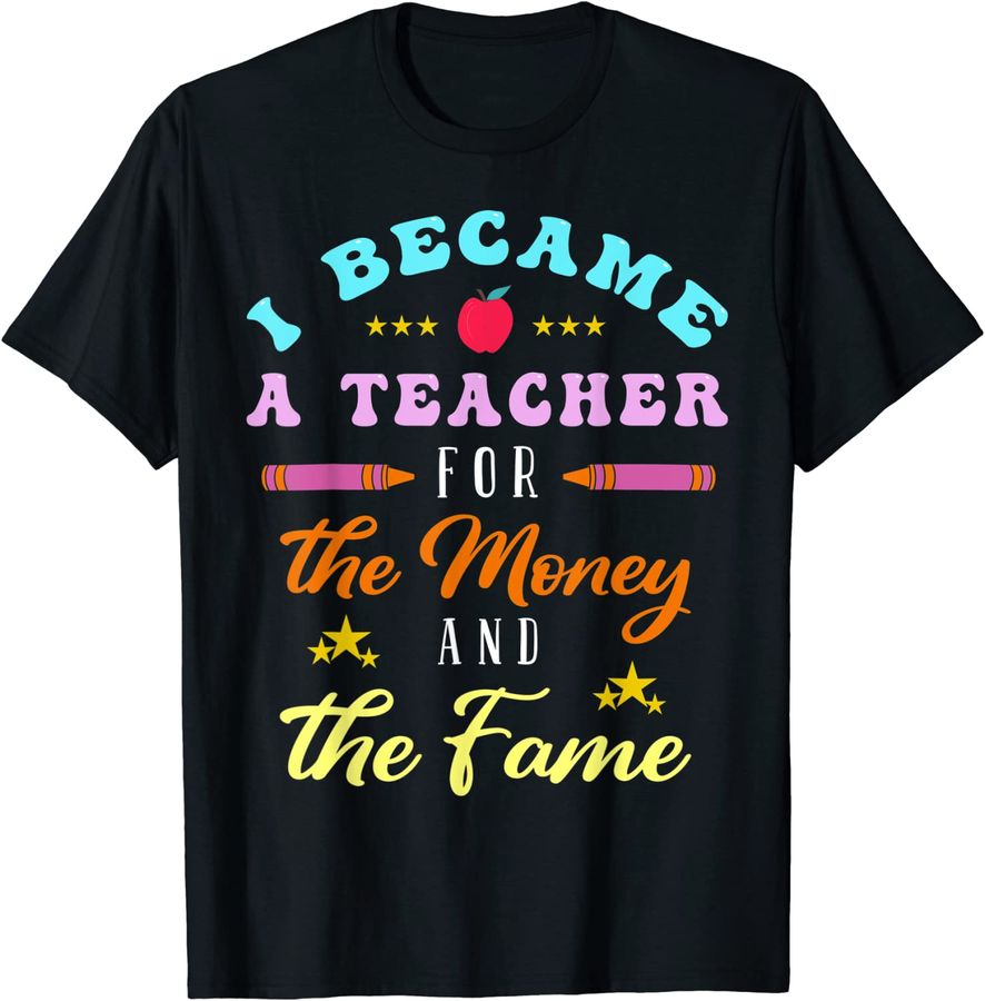 I Became A Teacher For The Money And Fame