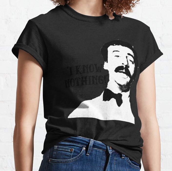 I Know Nothing! Manuel Fawlty Towers Quote and Graphic Classic T-Shirt