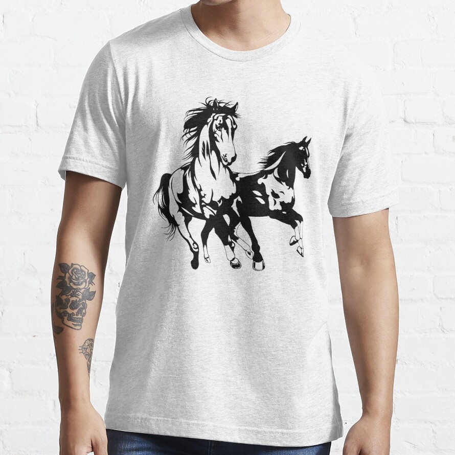I Like Horse Racing And Horse Riding Essential T-Shirt