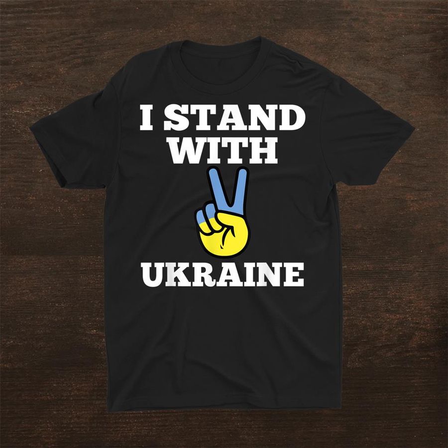 I Stand With Ukraine Ukrainian Flag Support Shirt