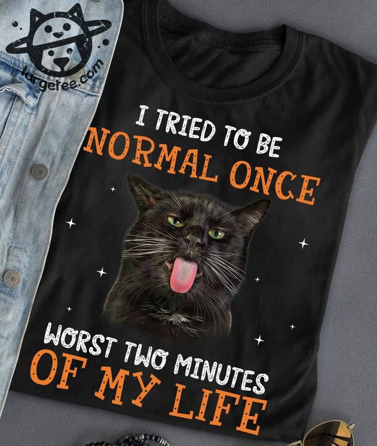 I tried to be normal once worst two minutes of my life – Grumpy black cat