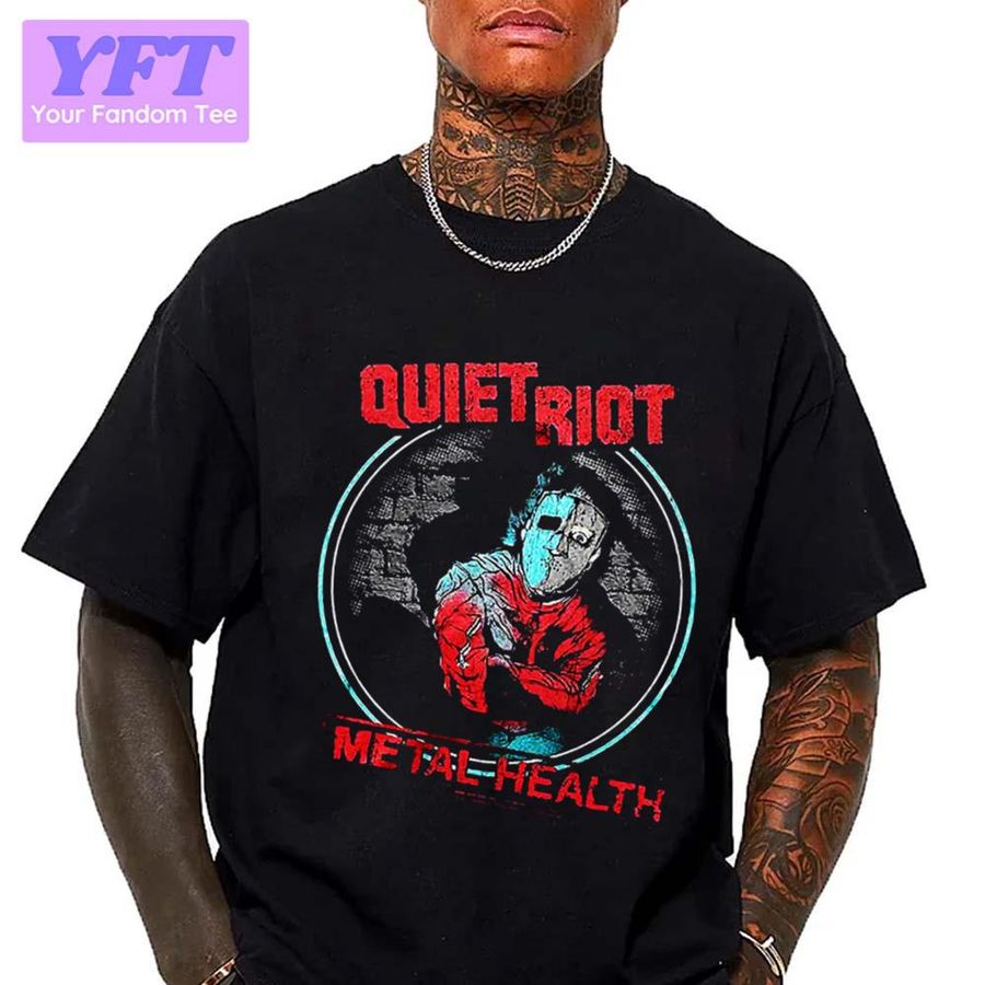 Iconic Design Metal Health Quiet Riot Band Unisex T-Shirt
