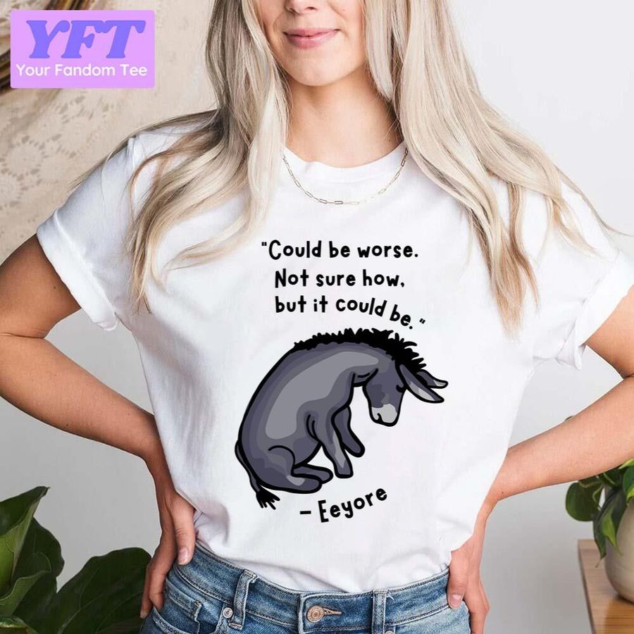 Iconic Eeyore Donkey Quote Disney Cartoon Unisex T-Shirt