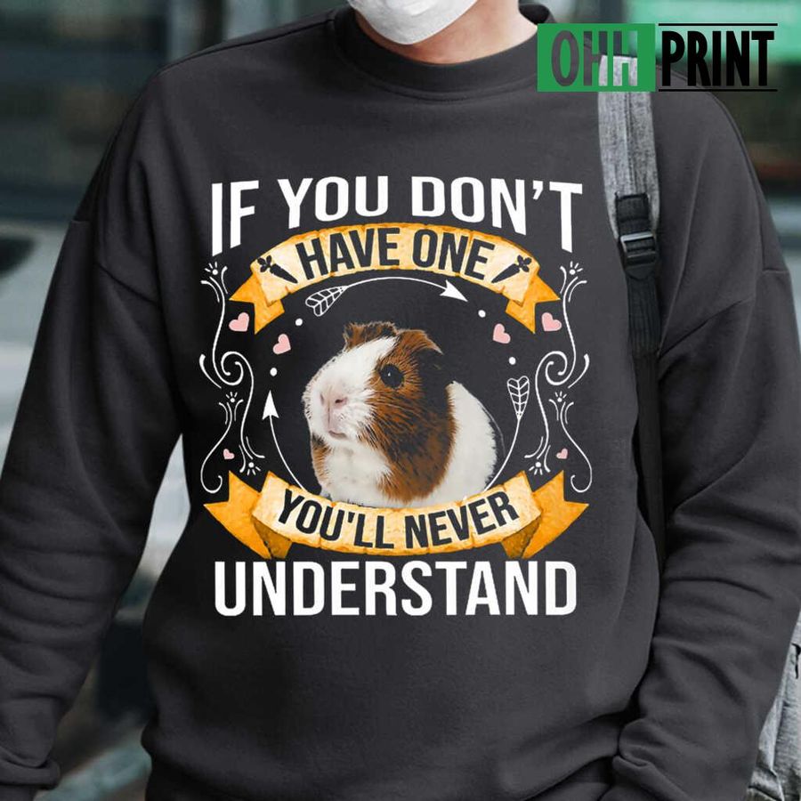 If You Dont Have One Guinea Pig You'll Never Understand Tshirts Black