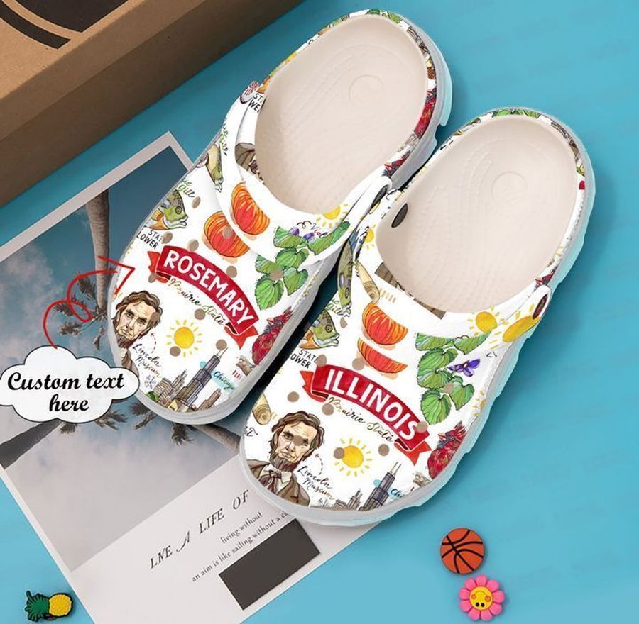 Illinois Personalized State Proud Sku 1500 Crocs Clog Shoes