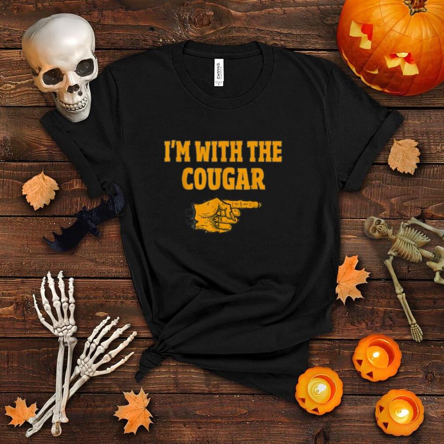 I'm With The Cougar Funny Couple Halloween Costume Party T Shirt