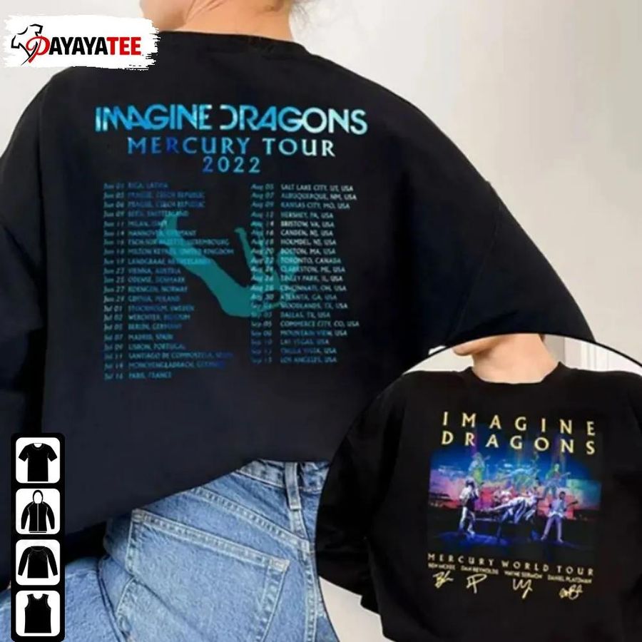 Imagine Dragons Mercury Tour Shirt Rock Band Merch