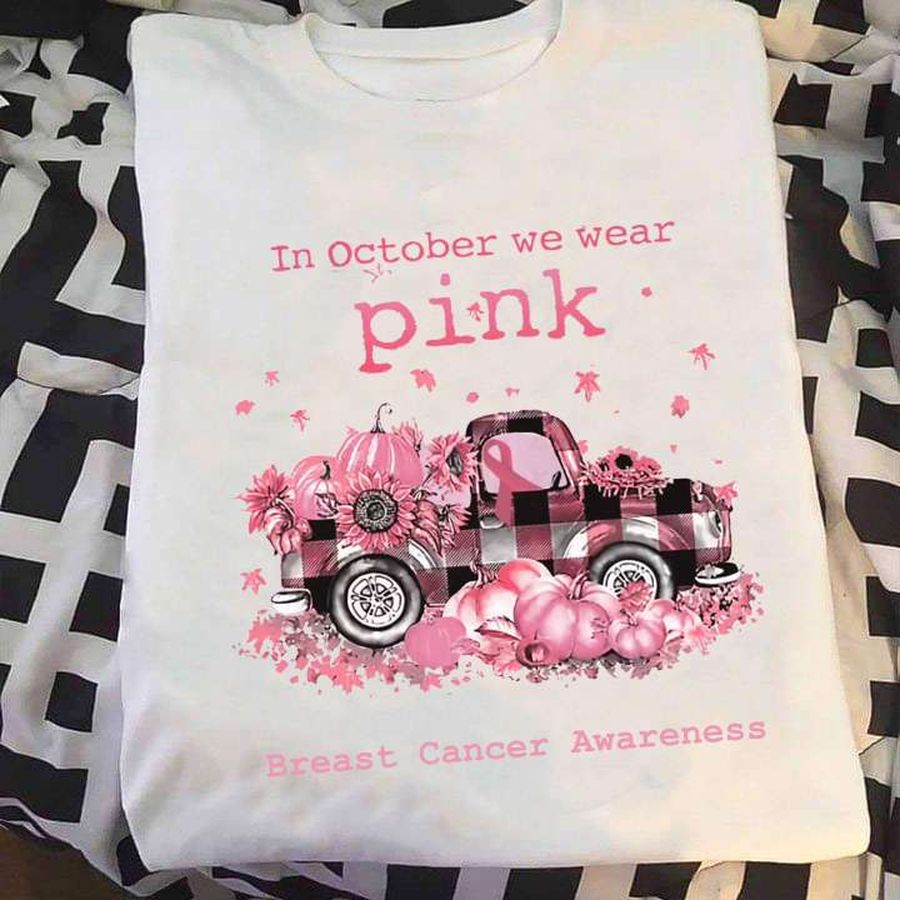 In october we wear pink – Breast cancer awareness, breast cancer survivor