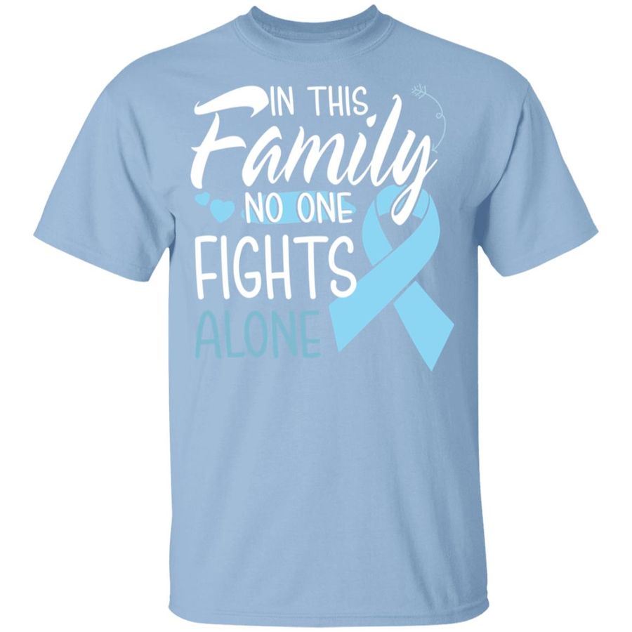 In This Family No One Fights Alone Prostate Cancer Youth Shirt, hoodie