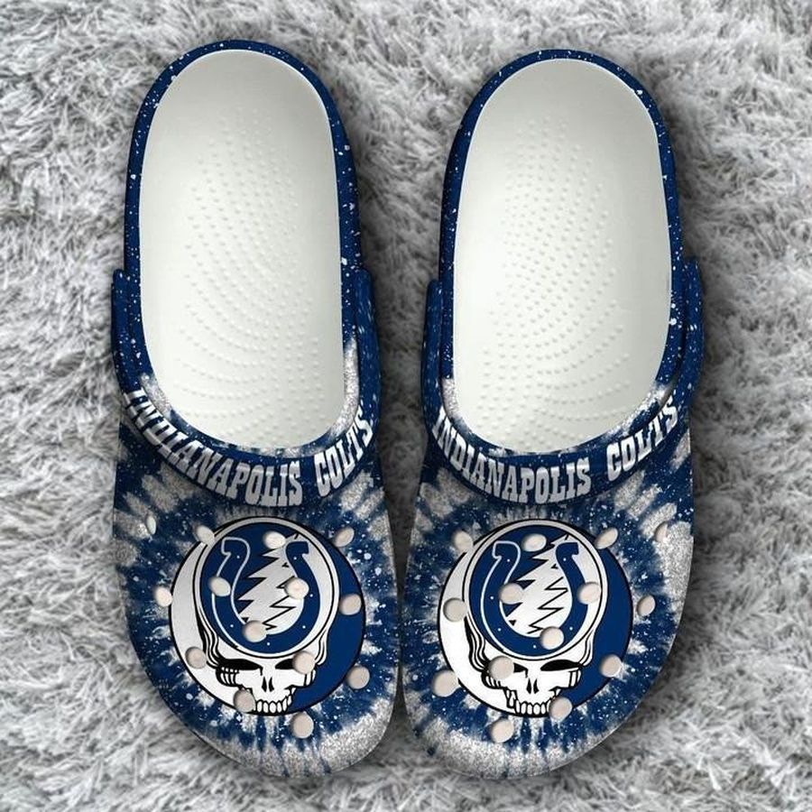 Indianapolis Colts Grateful Dead Crocs Crocband Clog Shoes