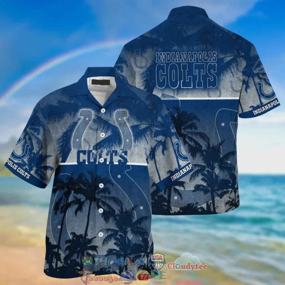 Indianapolis Colts NFL Palm Tree Hawaiian Shirt – Saleoff