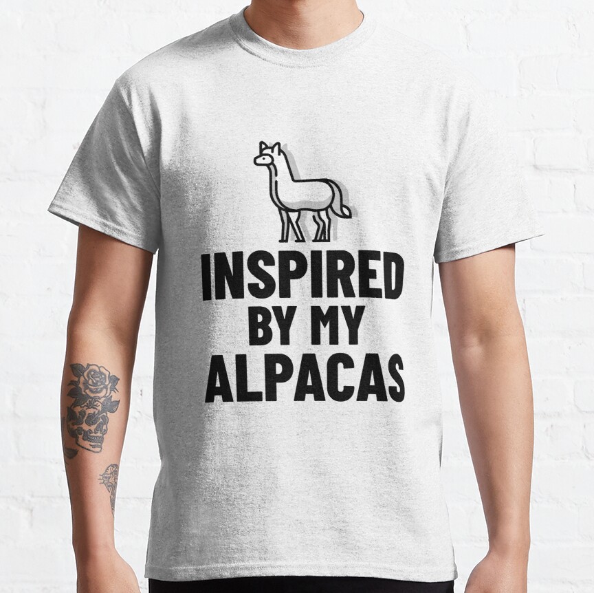 Inspired By My Alpacas Classic T-Shirt