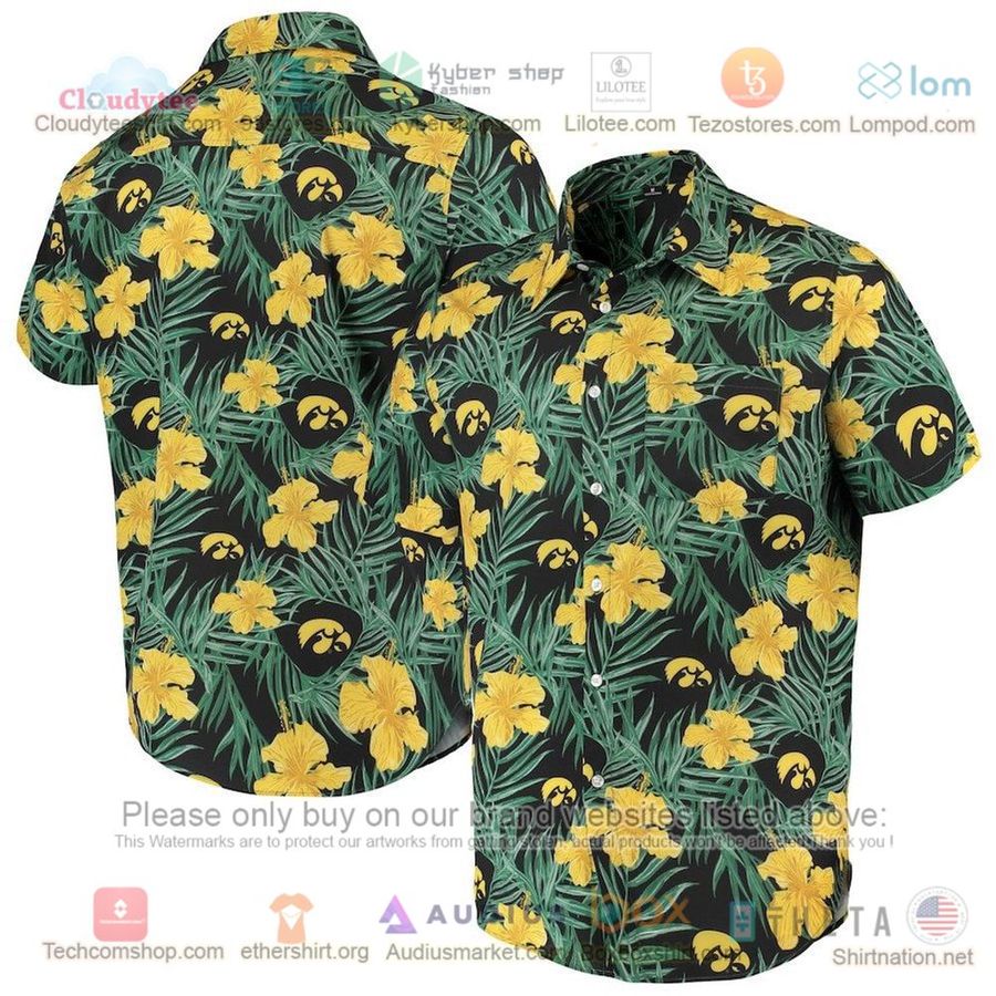 Iowa Hawkeyes Gold Floral Hawaiian Shirt – LIMITED EDITION