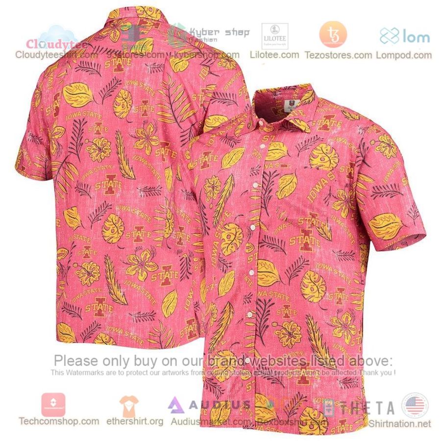 Iowa State Cyclones Cardinal Floral Hawaiian Shirt – LIMITED EDITION