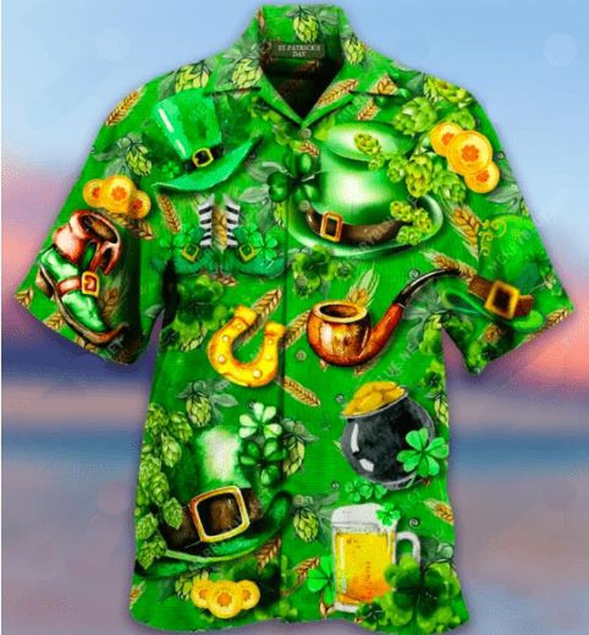 Irish Hat Saint Patricks Day Green Hawaiian Shirt Pre12808, Hawaiian shirt, beach shorts, One-Piece Swimsuit, Polo shirt, funny shirts, gift shirts