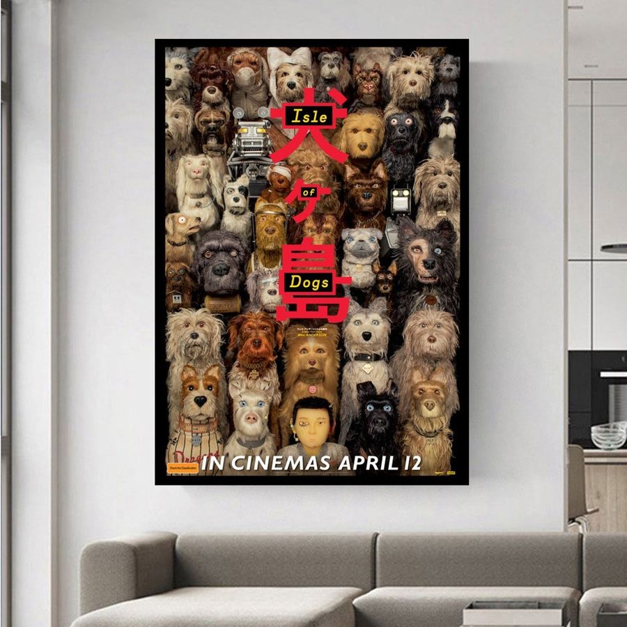 ISLE OF DOGS film fan home wall decorate art canvas poster,no frame