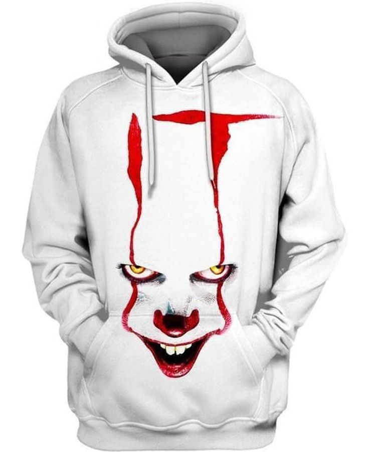 It Face Movie Poster Pullover And Zippered Hoodies Custom 3D Graphic Printed 3D Hoodie All Over Print Hoodie For Men For Women