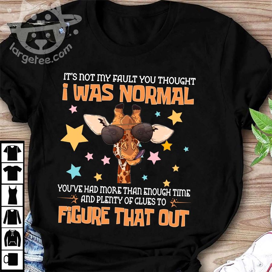 It's not my fault you thought I was normal – Grumpy crazy giraffe, giraffe lover