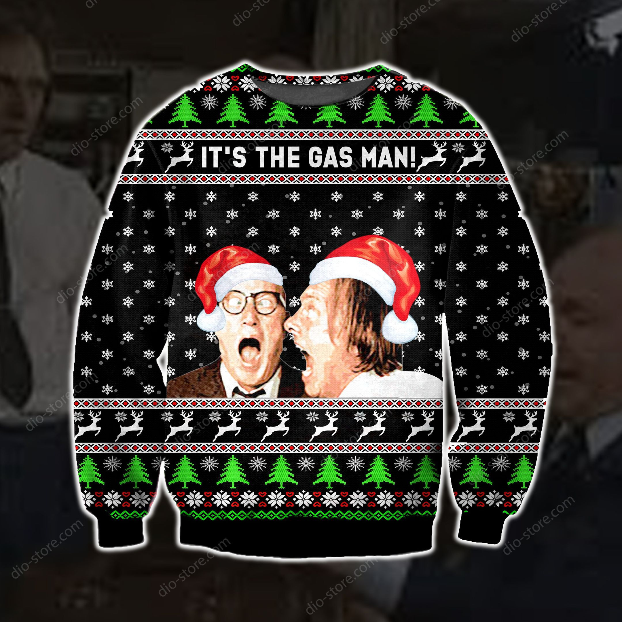 Its The Gas Man Knitting Pattern For Unisex Ugly Christmas