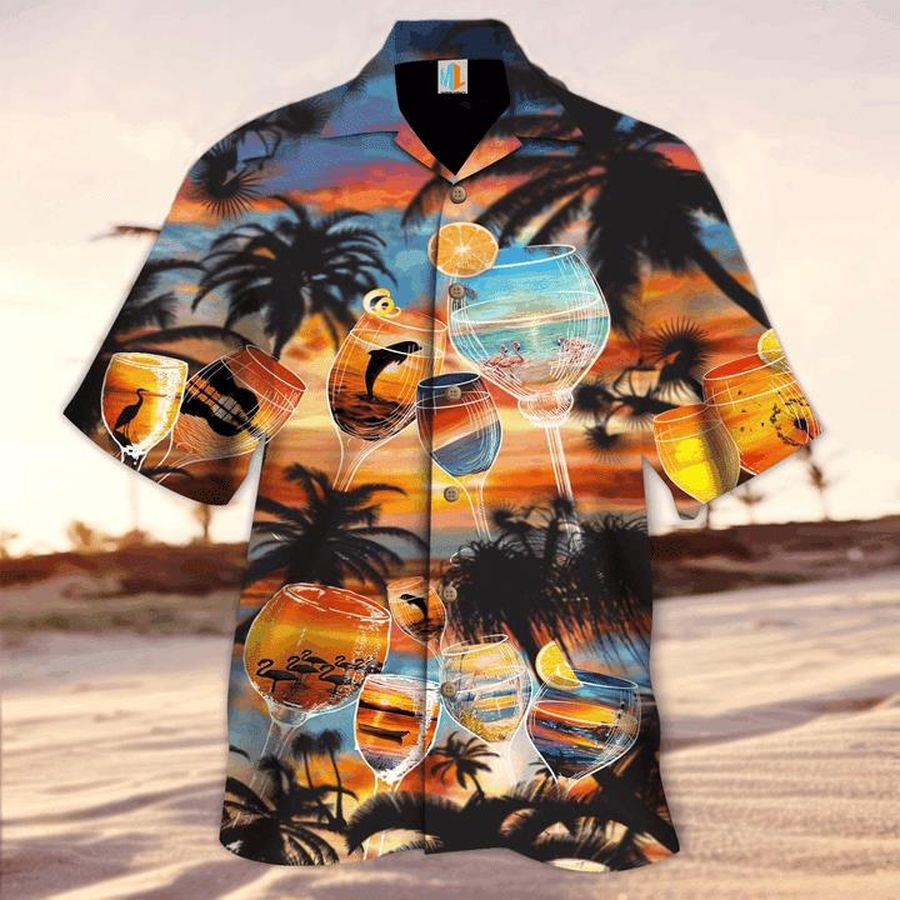 Its Time For Wine Hawaiian Shirt Pre11688, Hawaiian shirt, beach shorts, One-Piece Swimsuit, Polo shirt, funny shirts, gift shirts, Graphic Tee