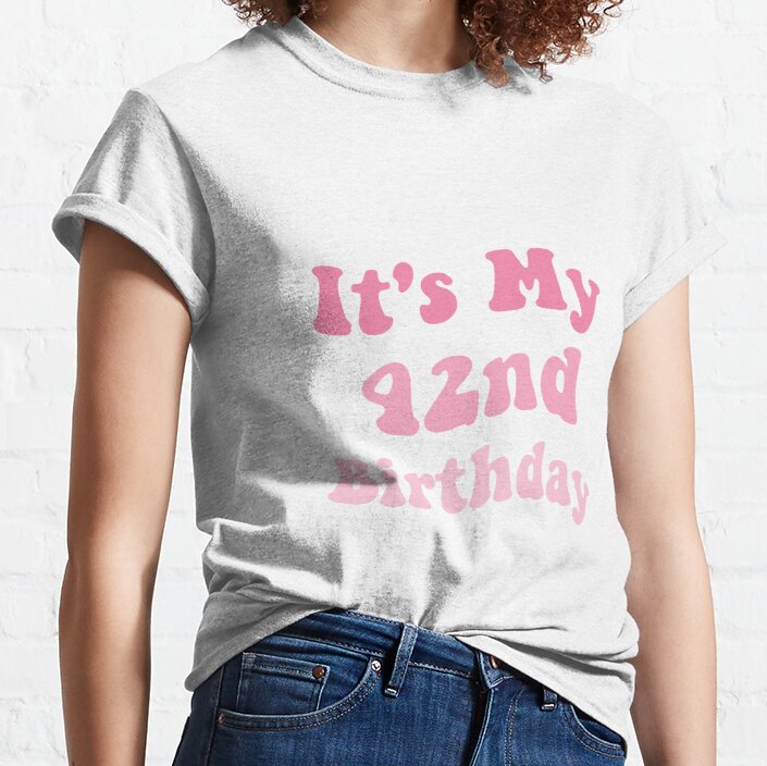 It's My 42nd Birthday Gift For 42 Years Old Man And Woman Cool 42 Years Old Birthday Party Classic T-Shirt