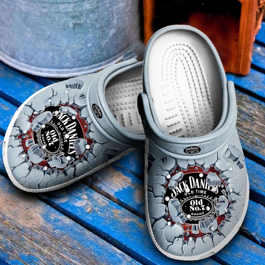 Jack Daniels Gift For Fan Classic Water Rubber Crocs Crocband Clogs, Comfy Footwear