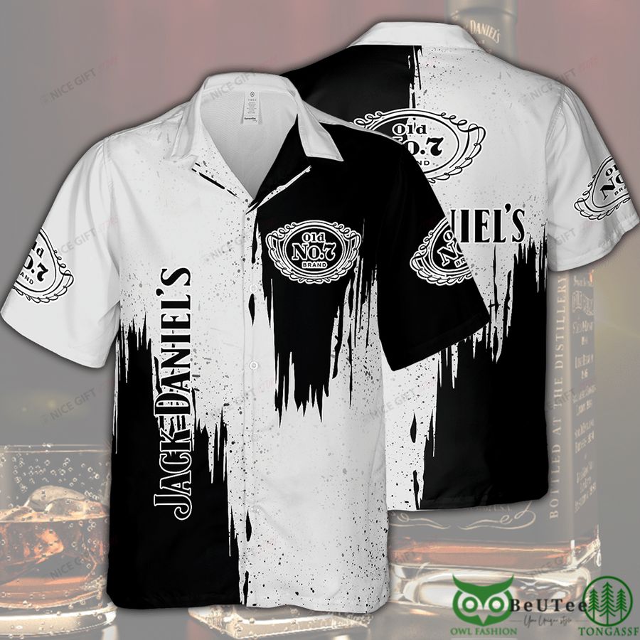 Jack Daniel's White and Black Hawaii 3D Shirt