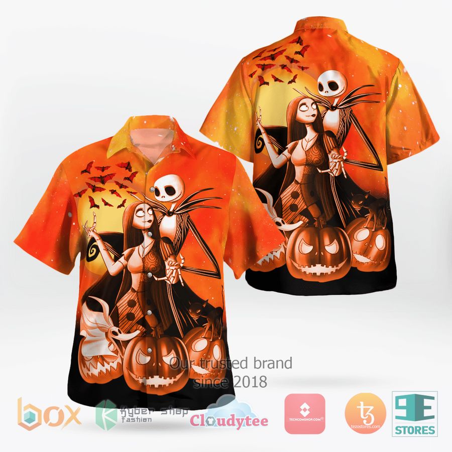 Jack Skellington and Sally Halloween Hawaiian Shirt – LIMITED EDITION