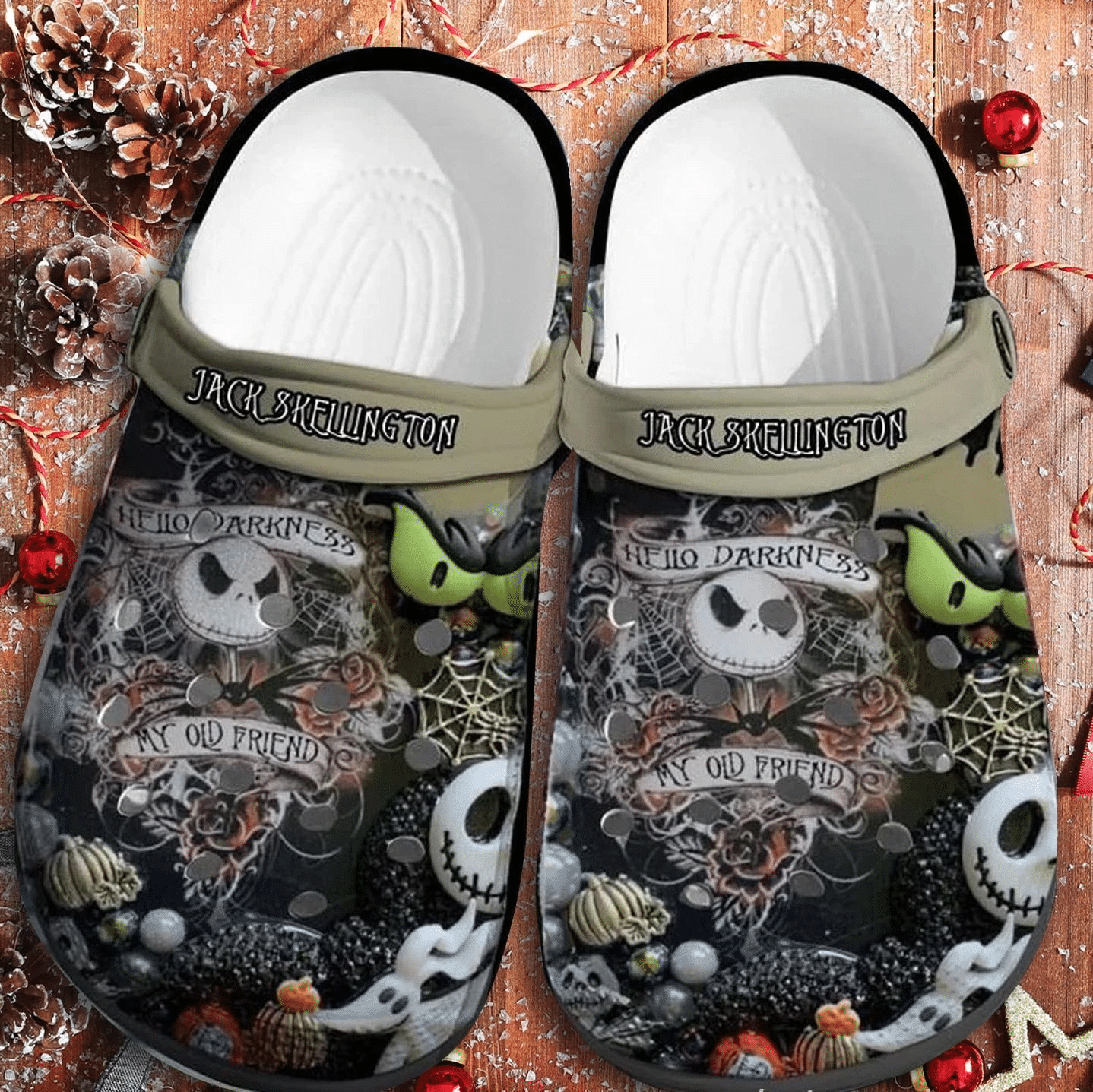 Jack Skellington Crocs Shoes - Nightmare Christmas Shoes Crocbland Clog Gifts Men Women