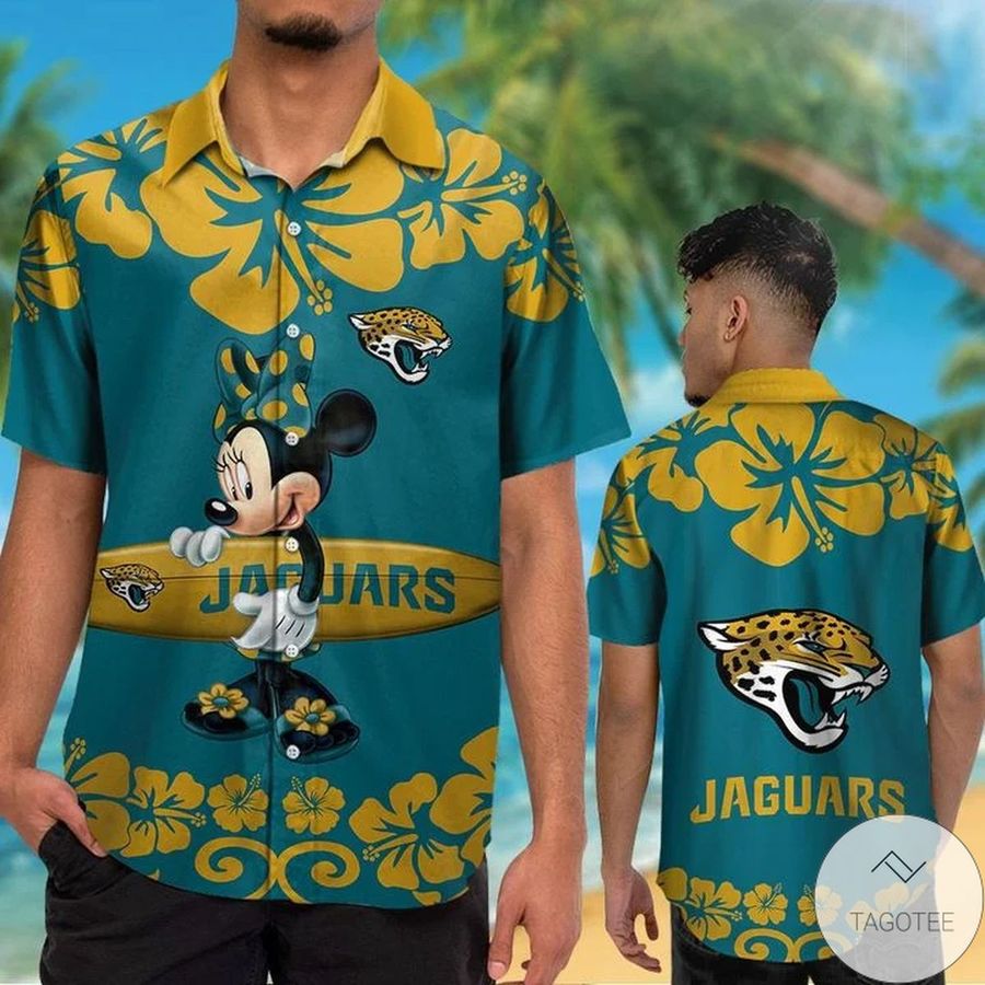 Jacksonville Jaguars 038; Minnie Mouse Hawaiian Shirt
