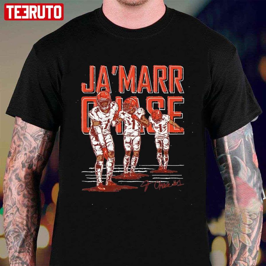 Ja'marr Chase Touchdown Dance American Football Art Unisex T-shirt