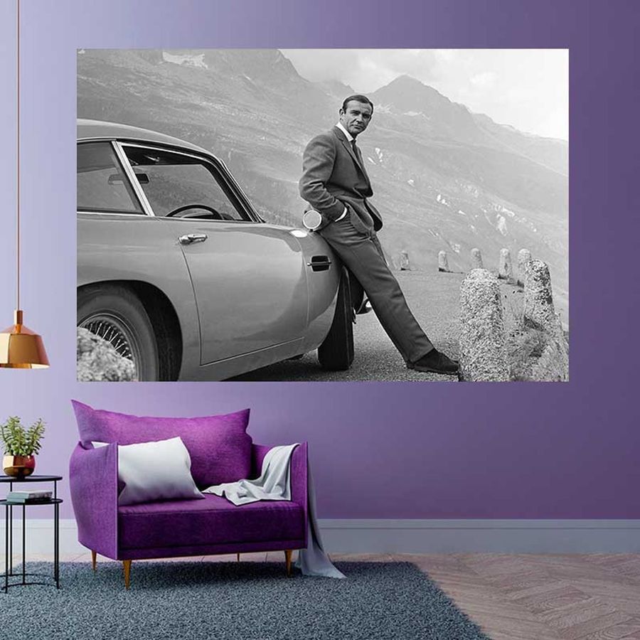 James Bond fans home wall decorate music art canvas poster,no frame