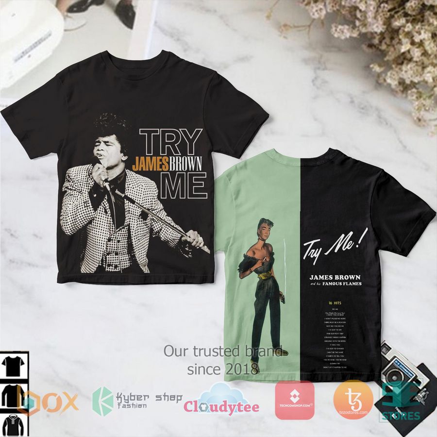 James Brown Try Me Album 3D T-Shirt – LIMITED EDITION
