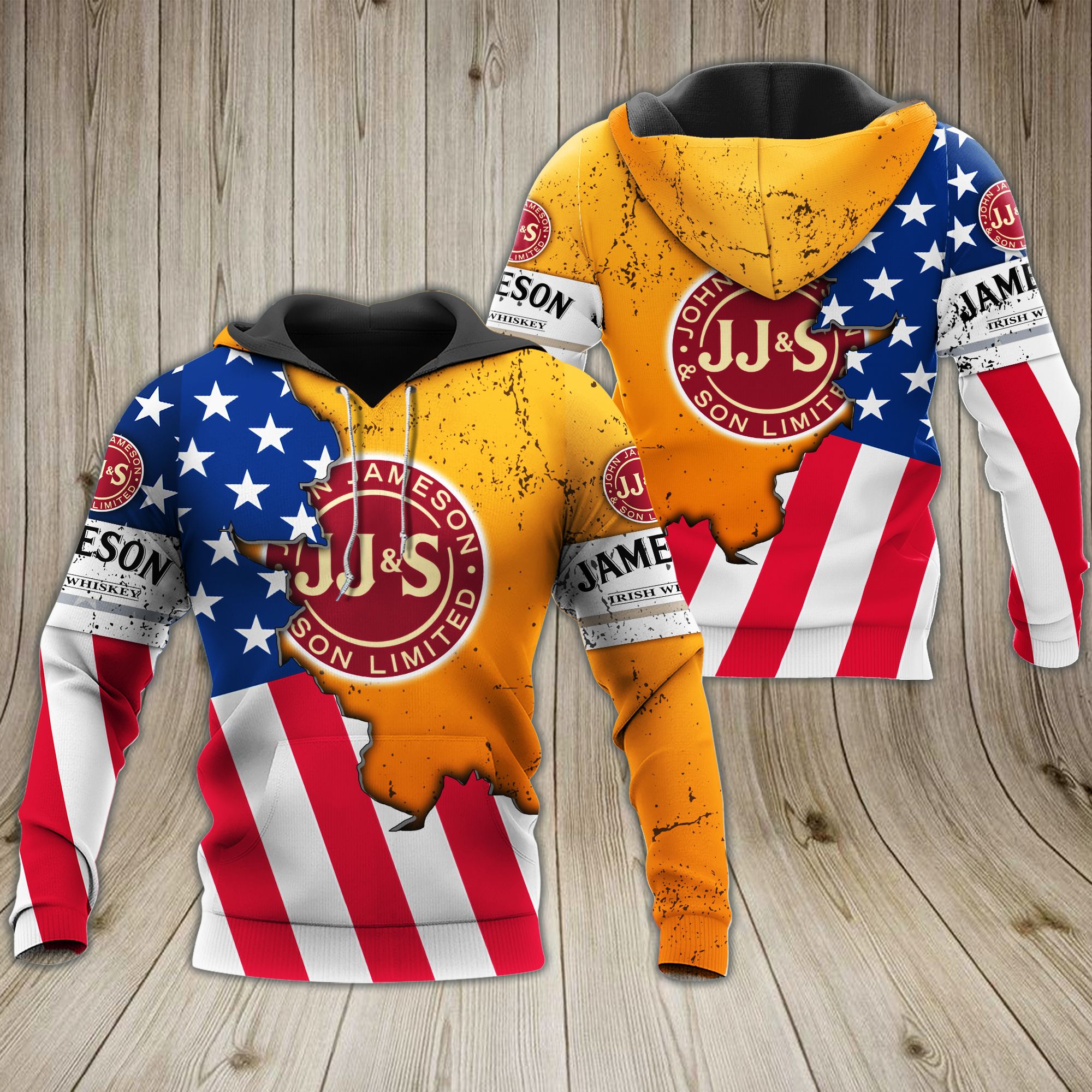 Jameson USA Flag hoodie 3D