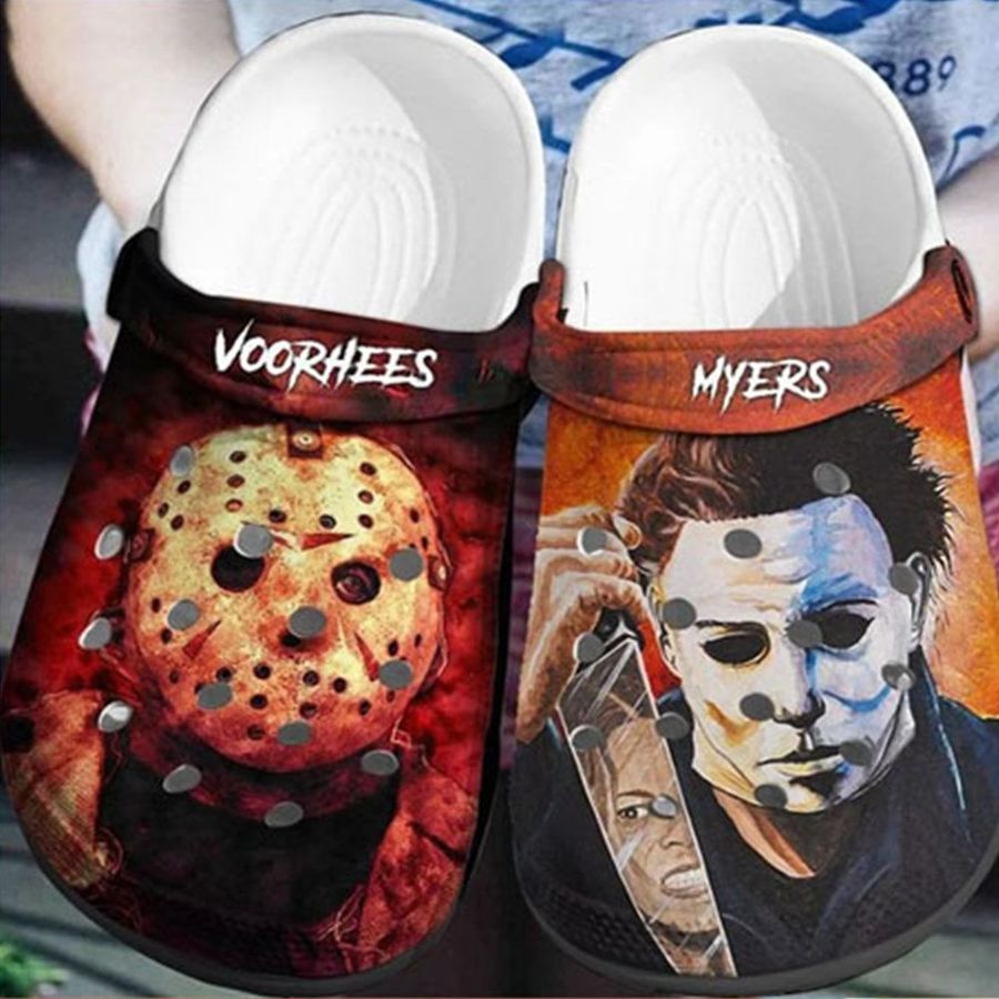 Jason Voorhees And Michael Myers Crocs Clog Shoes
