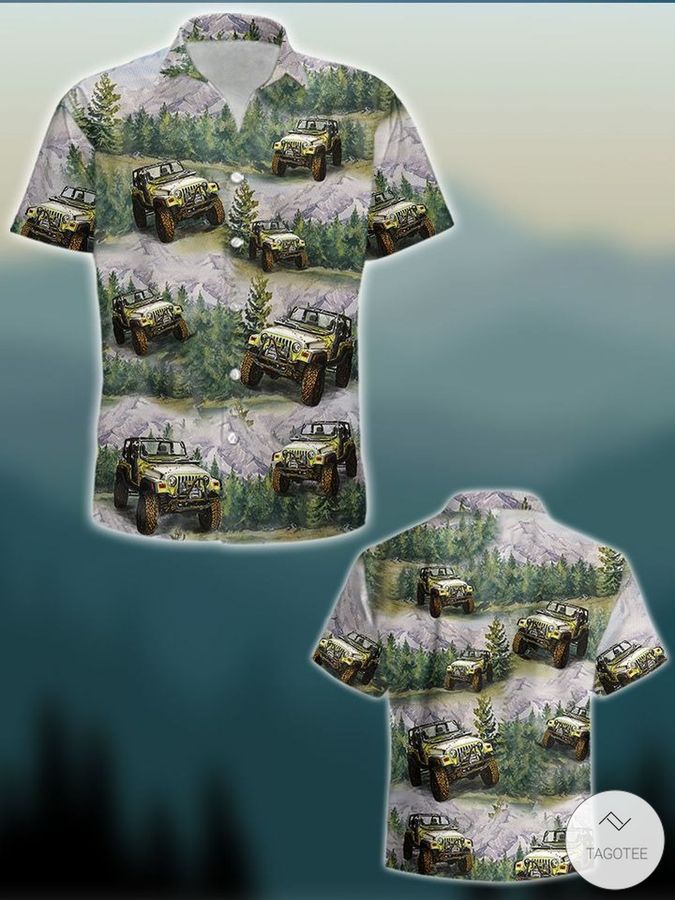 Jeep Forest Hawaiian Shirt
