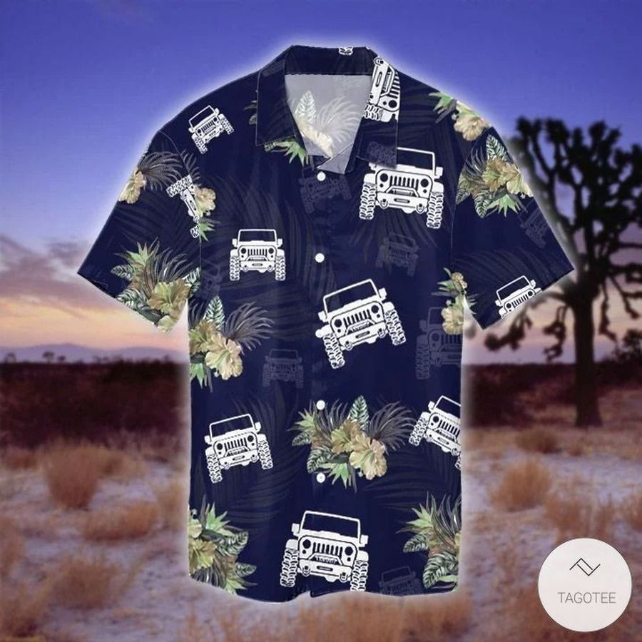 Jeep Tropical Pattern Hawaiian Shirt And Hoodies