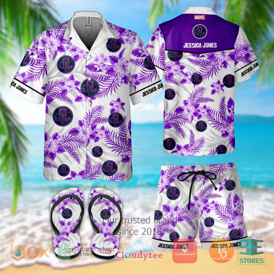 Jessica Jones Marvel Hawaiian Shirt, Shorts – LIMITED EDITION