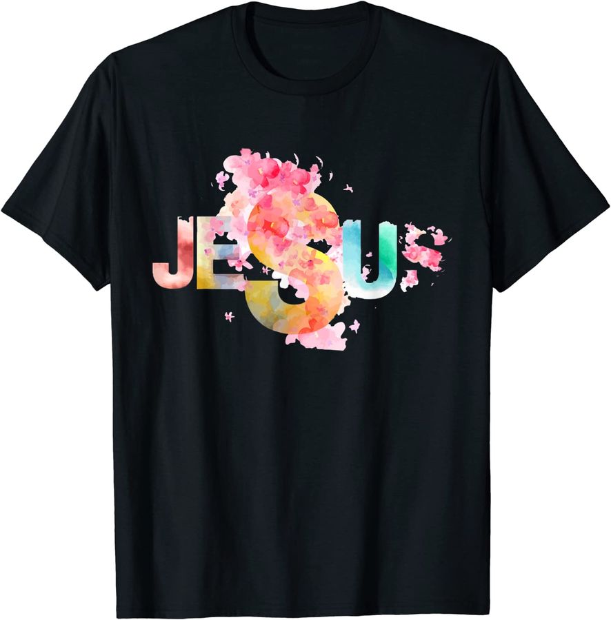 Jesus Christ Flowers Blooming Floral Pattern For Women Girls